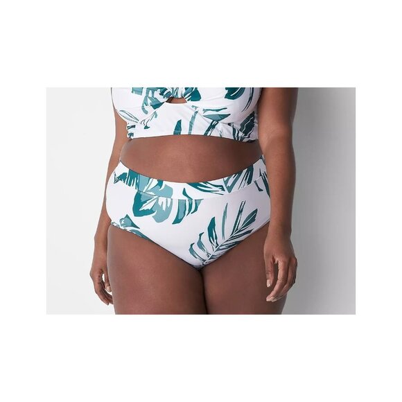 Lane Bryant Cacique High Waist Swim Brief 28 - Picture 1 of 3